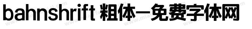 bahnshrift 粗体字体转换